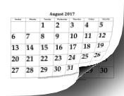 2017-2018 Large Academic Calendar calendar