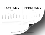 2018 CD Case Calendar calendar