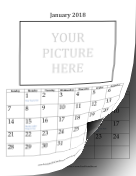 2018 4x6-inch Picture Calendar calendar
