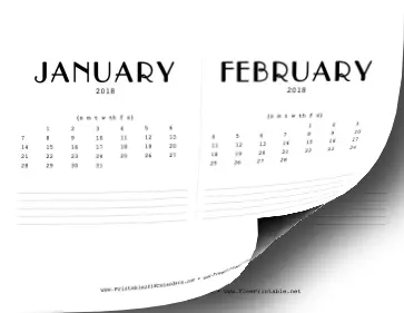 2018 CD Case Calendar Calendar