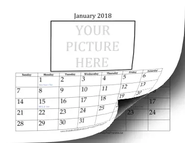 2018 3x5-inch Picture Calendar Calendar
