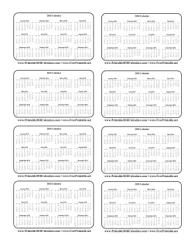 2018 Wallet Calendar Calendar