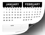 2018 Cute Scallop Calendar calendar